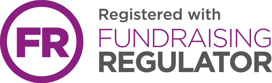 Registered with the fundraising regulator